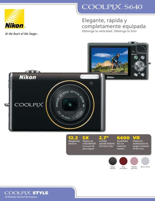 Nikon COOLPIX S640: Folleto del producto