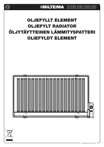 oljefyllt element oljefylt radiator Ã¶ljytÃ¤ytteinen ... - Biltema