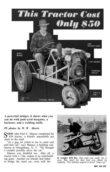 Home Tractor Plans - Vintage Projects