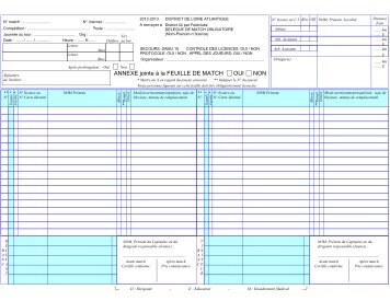 feuille de match fft