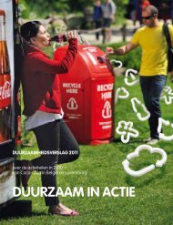 DUURZAAM IN ACTIE - Coca Cola