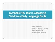 Symbolic Play Test in Assessing Children's Early Language Skills