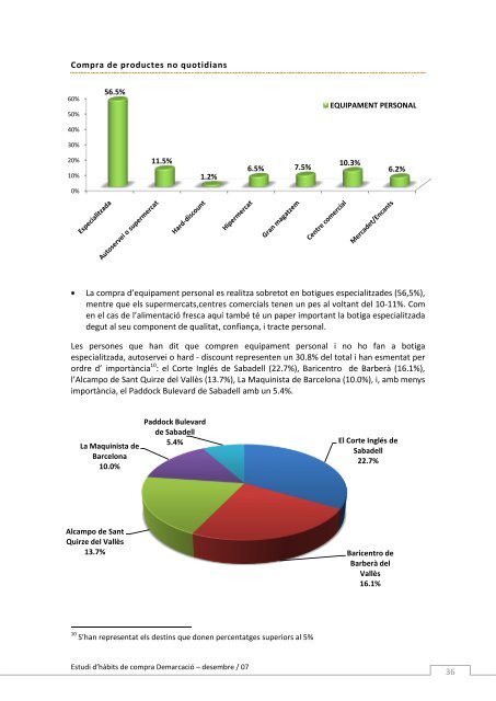 Estudi d'hÃ bits de consum 2007 - Cambra de ComerÃ§ de Sabadell