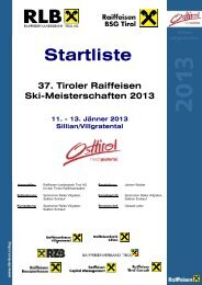 Startliste - Raiffeisen