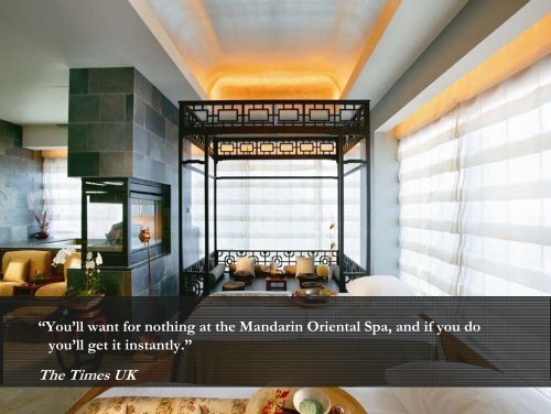 Mandarin Oriental International Limited - Mandarin Oriental Hotel ...