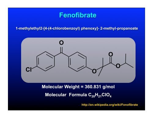 Fibrate Mechanism of Action - The Center for Cholesterol Management