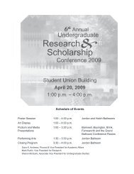 2009 Conference Program - Academics - Boise State University