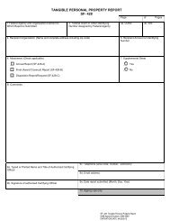 SF- 428 Tangible Personal Property Report - The White House