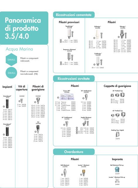 2008 Catalogo Componenti - Astra Tech