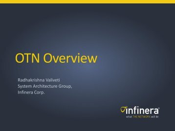 Overview of Optical Transport Network (OTN) - Infinera