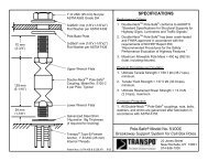 SPECIFICATIONS Pole-SafeÂ® Model No. 5100C Breakaway ...