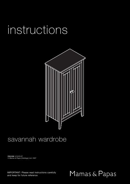 Savannah Wardrobe V8 - Mamas & Papas