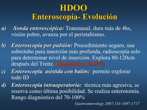 Hemorragia digestiva Oscura - Asociación de Gastroenterología y ...