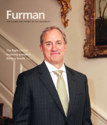 Incoming president Rodney Smolla PAGE 2 - Furman University