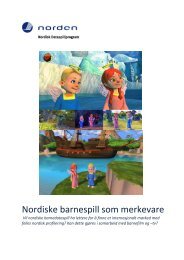 Nordiske barnespill som merkevare - Nordic Game Program