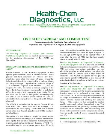 one step cardiac ami combo test - Health-Chem Diagnostics