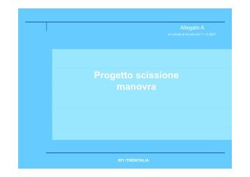 Progetto scissione manovra - CUB Piemonte