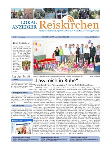Heimatzeitung Nr. 20-2011.pdf - Gemeinde Reiskirchen