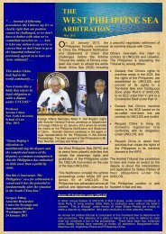WEST PHILIPPINE SEA - Embassy of the Philippines