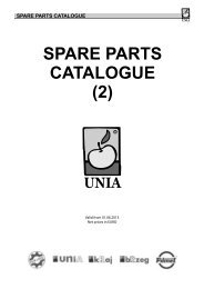 11-03-01 Preisliste-Price list Unia Parts 2011 - Landgraf