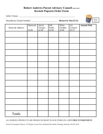 Kernels Fundraising order form 1 - Schools - revised ... - Retsd.mb.ca