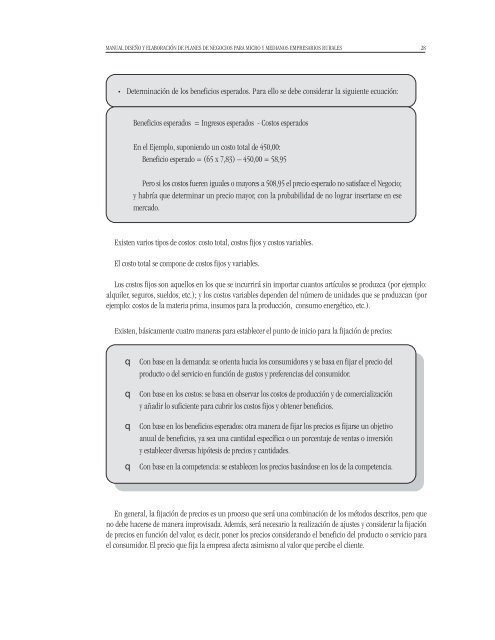 Manual DiseÃ±o y ElaboraciÃ³n de Planes de Negocios para Micro y ...