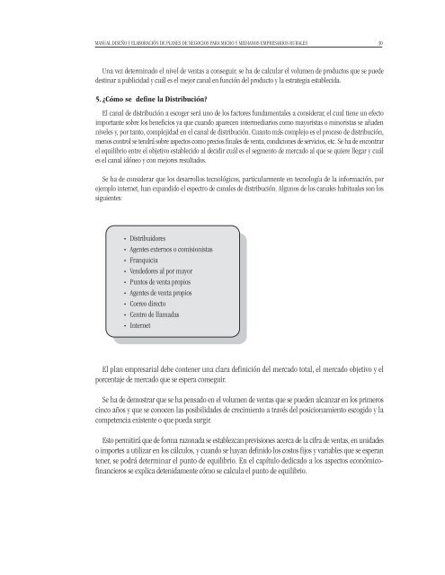 Manual DiseÃ±o y ElaboraciÃ³n de Planes de Negocios para Micro y ...