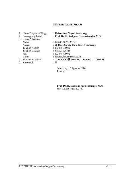 term of reference - Jurusan Matematika UNNES