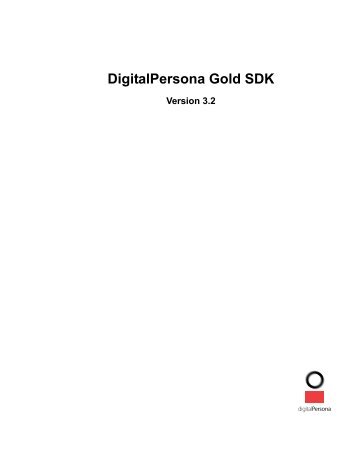 DigitalPersona Gold SDK