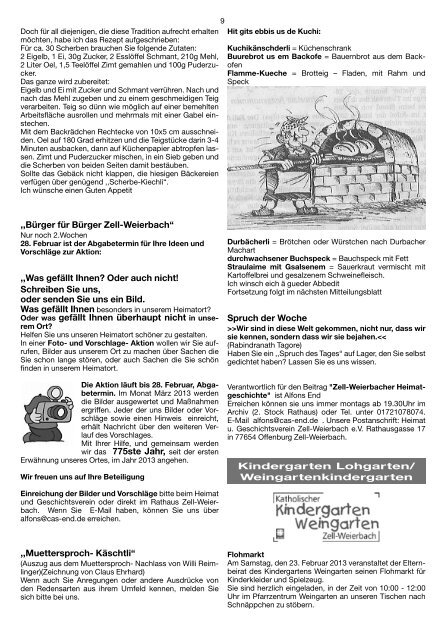 Mitteilungsblatt kw 07-2013.pdf - Zell-Weierbach