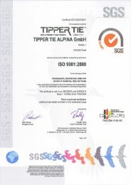 ISO Certificate English - Tipper Tie Inc.