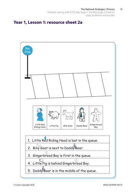 Problem solving with EYFS, Key Stage 1 and Key Stage 2 children ...