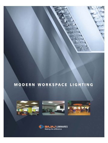 modern workspace lighting - Bajaj Electricals