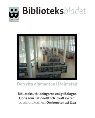 Tidningen som pdf-dokument - Svensk BiblioteksfÃ¶rening