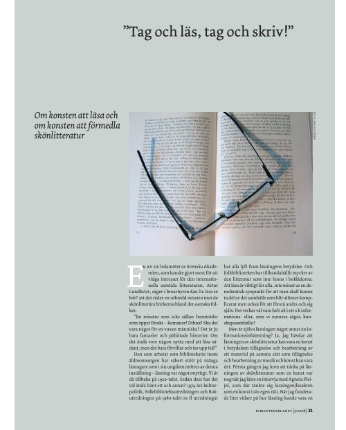 Tidningen som pdf-dokument - Svensk BiblioteksfÃ¶rening