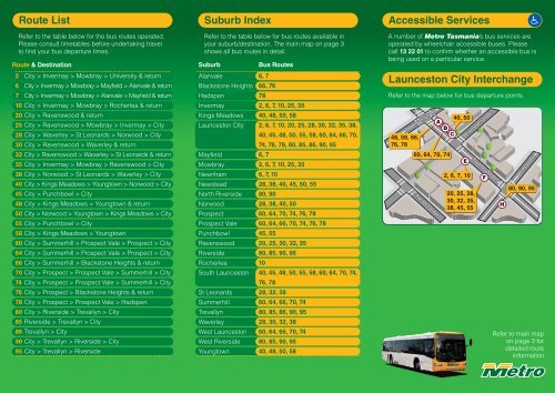 Launceston Bus Network Guide - Metro Tasmania