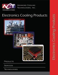 Electronics Cooling Products - Advanced Cooling Technologies, Inc.