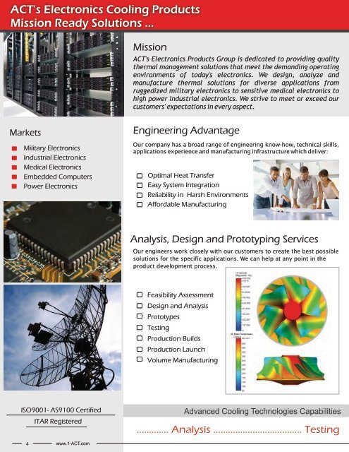 Electronics Cooling Products - Advanced Cooling Technologies, Inc.