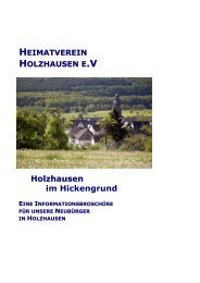 Zur Ansicht und zum Download - Heimatverein Holzhausen - T-Online