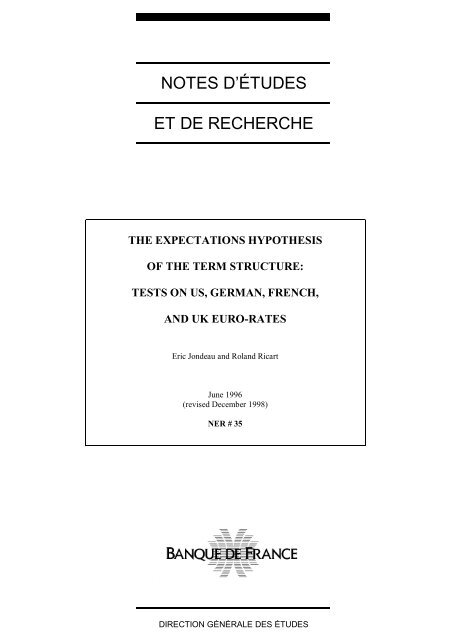 Download the working paper no 35PDF - Banque de France