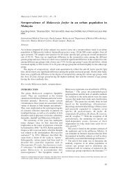 Seroprevalence of Malassezia furfur in an urban population - MJPath