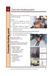 Concrete Hooking panel - UNIDO-ICAMT