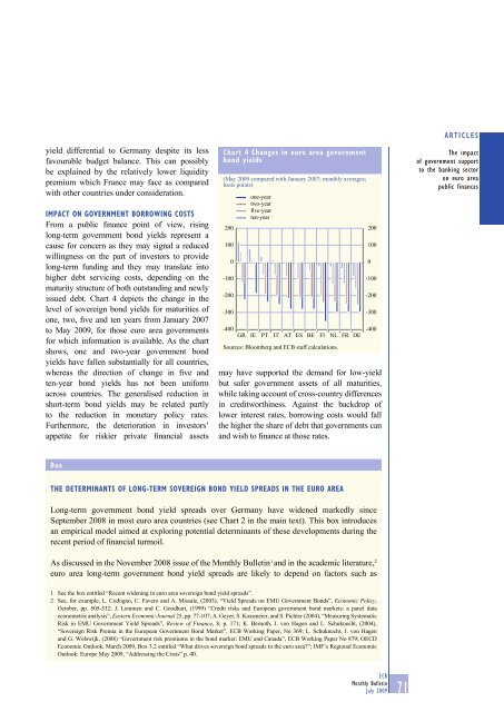 Monthly Bulletin July 2009 - Banque de France