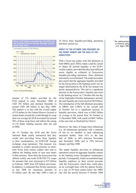 Monthly Bulletin July 2009 - Banque de France