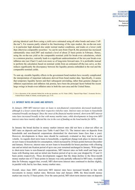 Monthly Bulletin April 2008 - European Central Bank - Europa