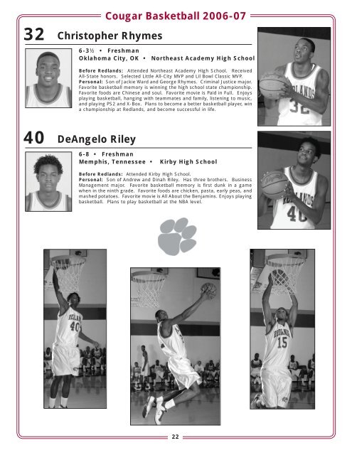 Media Guide 06-07.indd - Redlands Community College