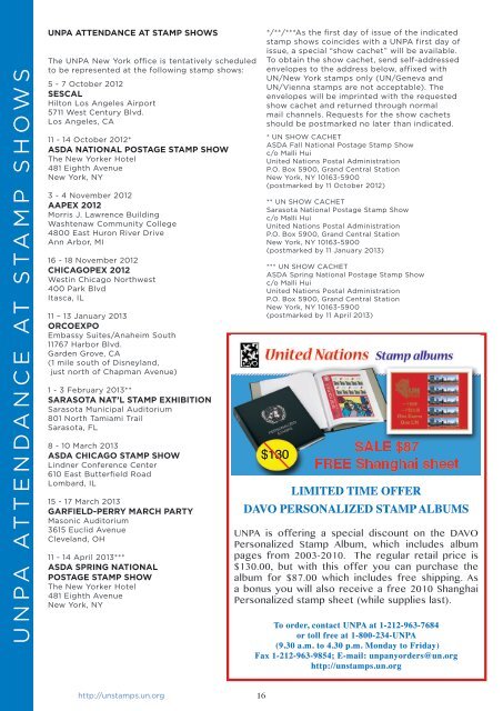 Bulletin 104 - United Nations Postal Administration