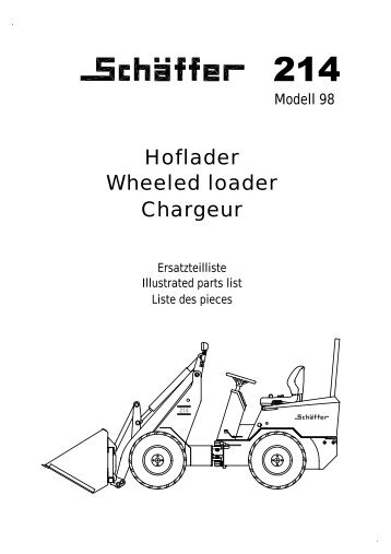 Wheeled loader Chargeur Hoflader