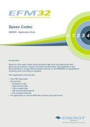 Speex Codec - AN0055 - Application Note - Energy Micro