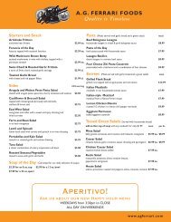 Aperitivo! - A.G. Ferrari Foods